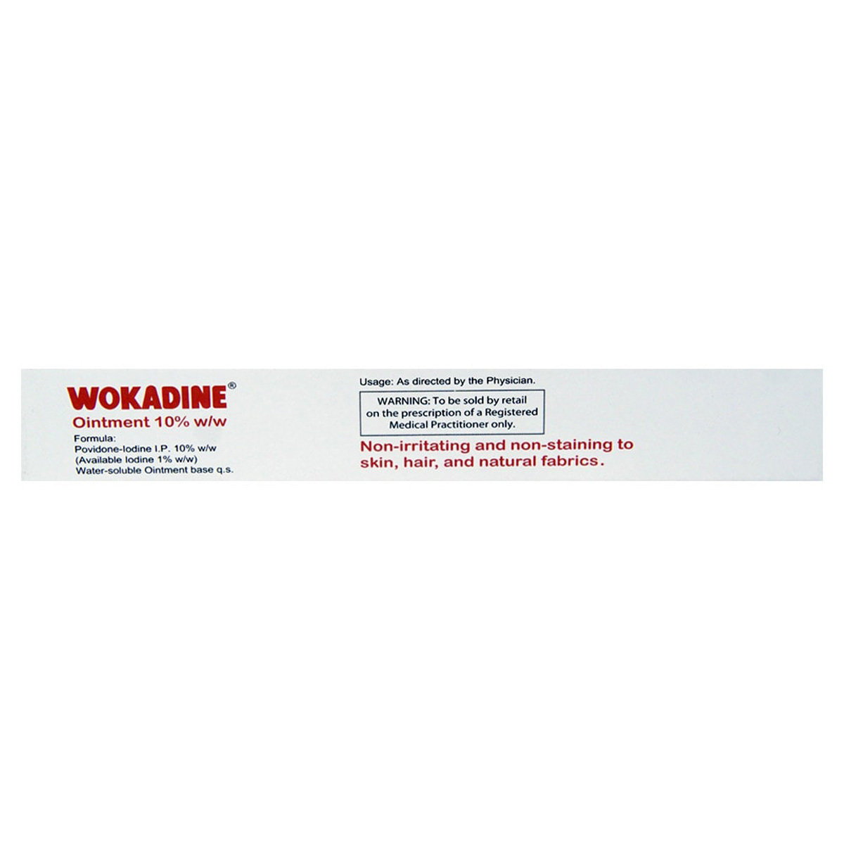 Wokadine 10% Ointment 15 gm, Pack of 1 OINTMENT Wokadine 10% Ointment 15 gm, Pack of 1 OINTMENT