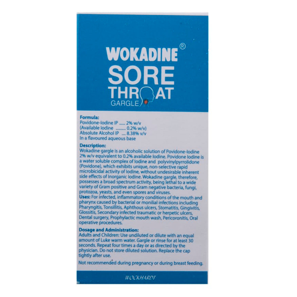 Wokadine Sore Throat Gargle 30 ml, Pack of 1 LIQUID Wokadine Sore Throat Gargle 30 ml, Pack of 1 LIQUID