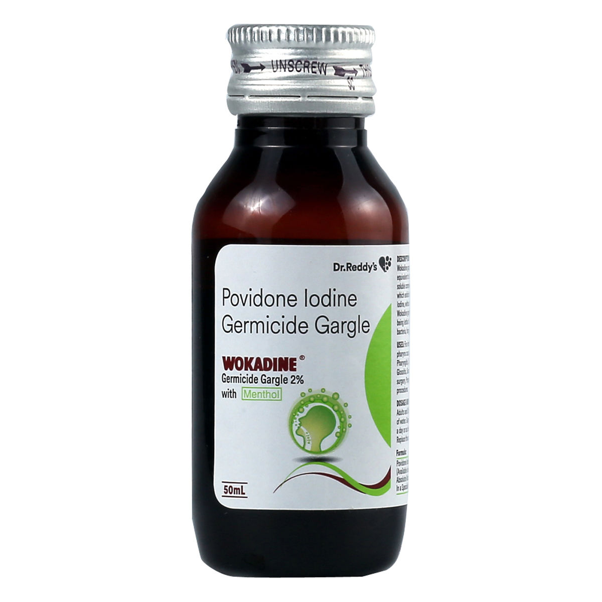 Buy Wokadine 2% Mint Flavour Germicide Gargle 50 ml Online