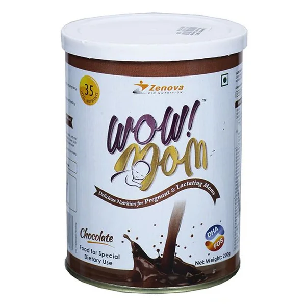 Wow Mom Chocolate Powder, 200 gm, Pack of 1
