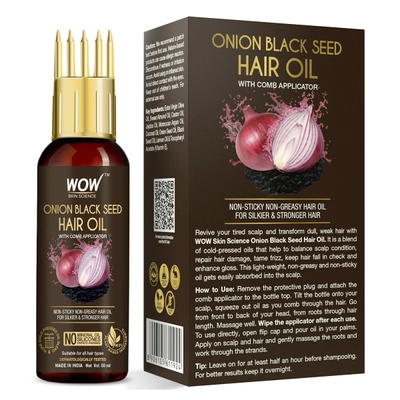 Wow Skin Science Onion Black Seed Hair Oil, 50 ml, Pack of 1