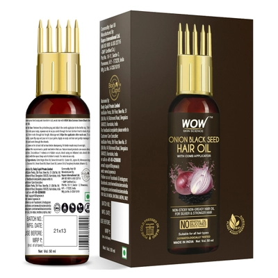 Wow Skin Science Onion Black Seed Hair Oil, 50 ml, Pack of 1