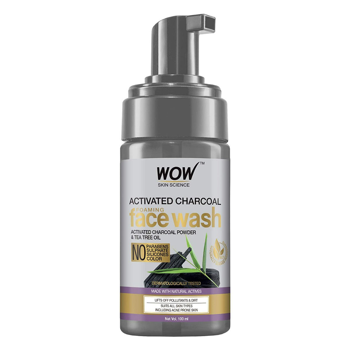 Buy Wow Skin Science Activated Charcoal Face Wash, 100 ml Online