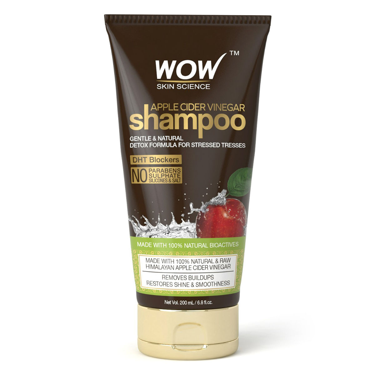 Buy Wow Skin Science Apple Cider Vinegar Shampoo, 200 ml Online