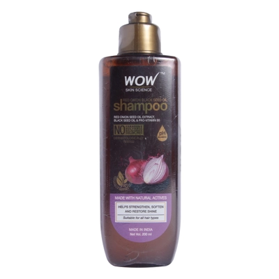 Wow Skin Science Red Onion Black Seed Oil Shampoo, 200 ml, Pack of 1