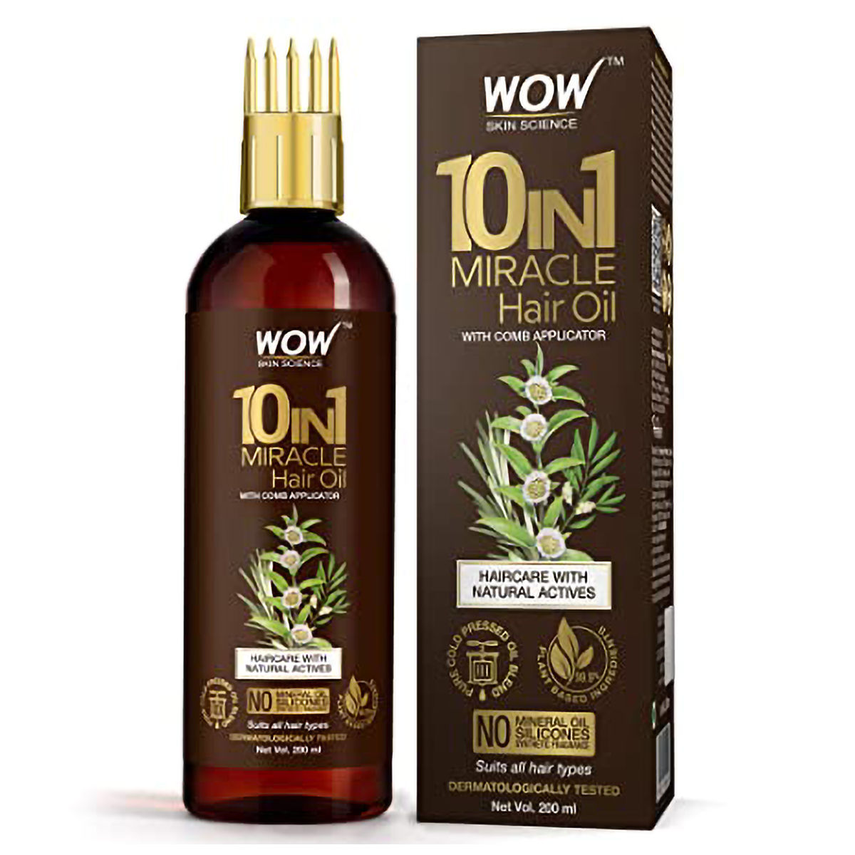 Buy WOW Skin Science 10-in-1 Miracle Hair Oil, 200 ml Online