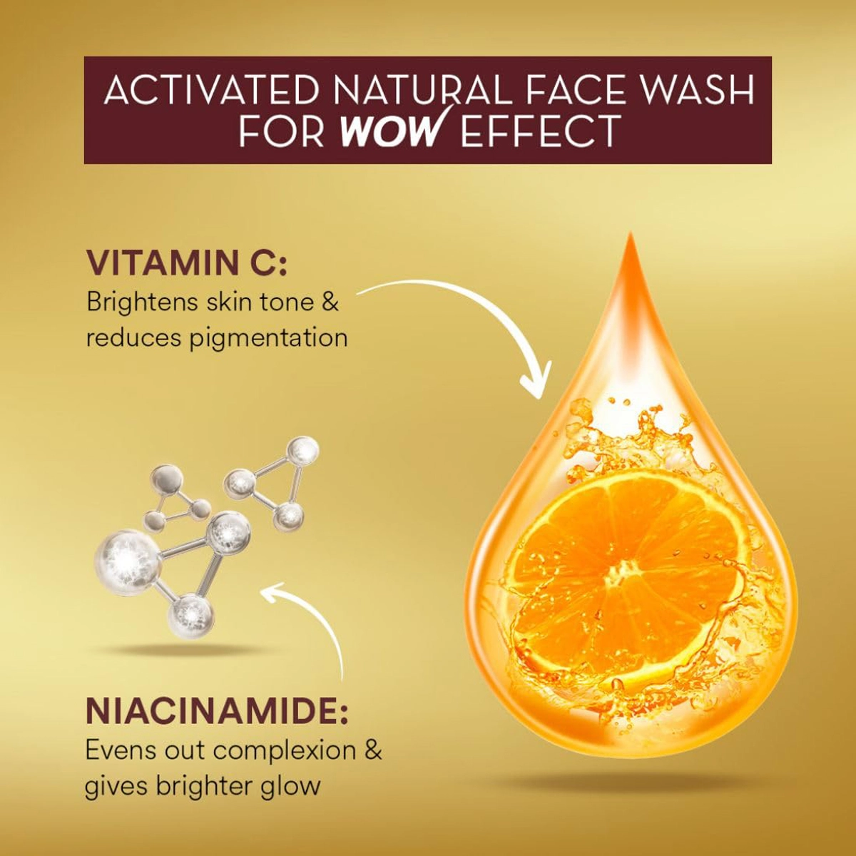 Wow Skin Science Brightening VitaminC Face Wash 50 ml Mulberry