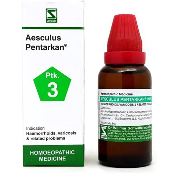 Dr.Willmar Schwabe Aesculus Pentarkan Ptk.3 Drop, 30 ml