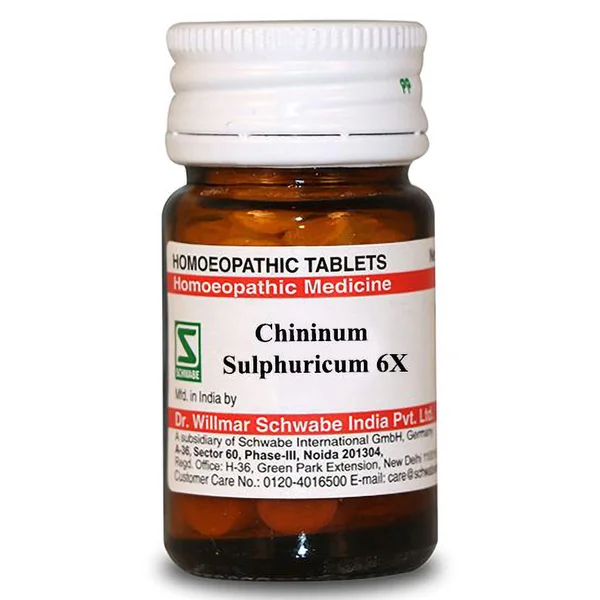 Dr.Willmar Schwabe Chininum Sulphuricum 6X Tablets, 20 gm