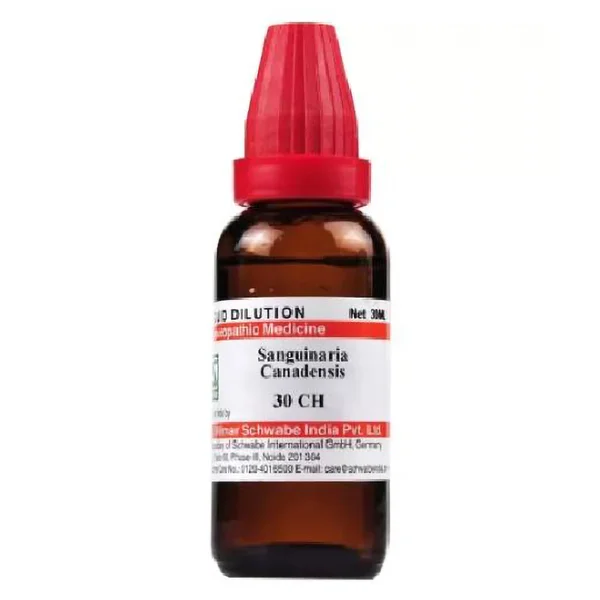 Dr.Willmar Schwabe Sanguinaria Canadensis 30 CH Dilution, 30 ml