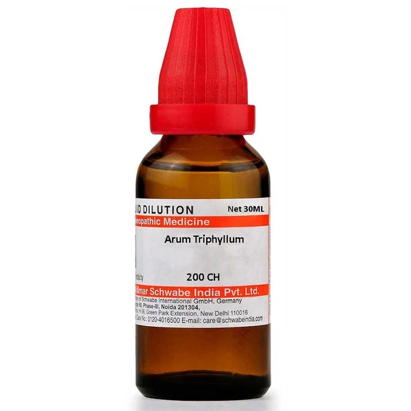 Dr.Willmar Schwabe Arum Triphyllum 200 CH Dilution, 30 ml
