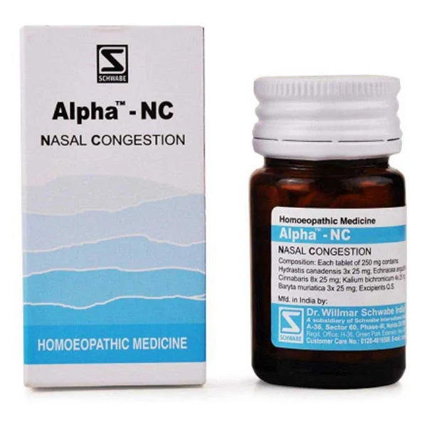 Dr.Willmar Schwabe Alpha-NC Tablets, 20 gm