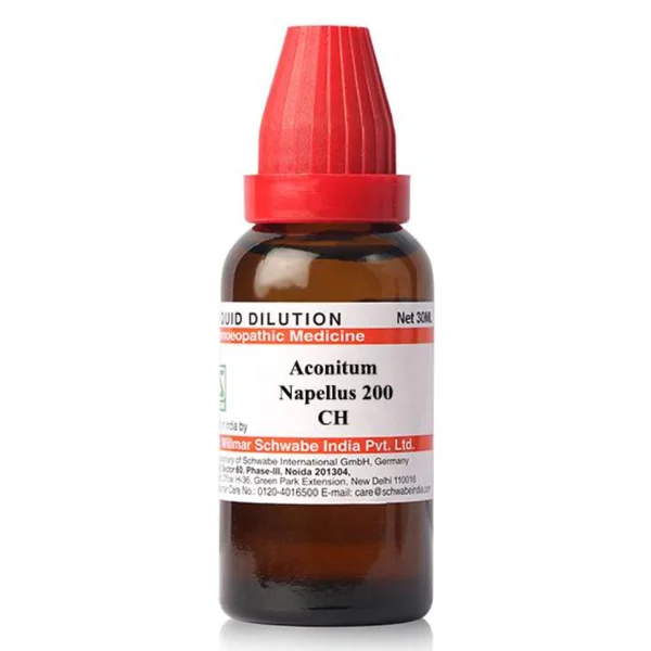 Dr.Willmar Schwabe Aconitum Napellus 200 CH Dilution, 30 ml