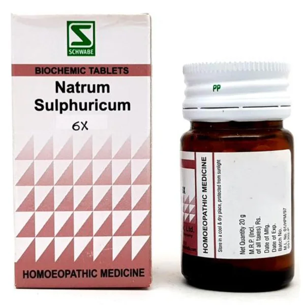 Dr.Willmar Schwabe Natrum Sulphuricum Biochemic 6X Tablets, 20 gm