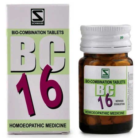 Dr.Willmar Schwabe Bio-Combination 16 (BC) Tablets, 20 gm