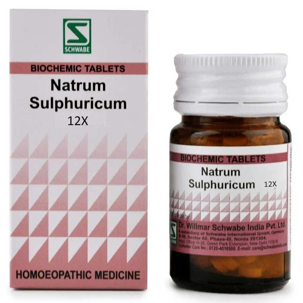 Dr.Willmar Schwabe Natrum Sulphuricum Biochemic 12X Tablets, 20 gm