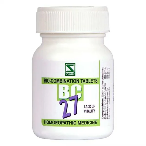 Dr.Willmar Schwabe Bio-Combination 27 (BC) Tablets, 20 gm