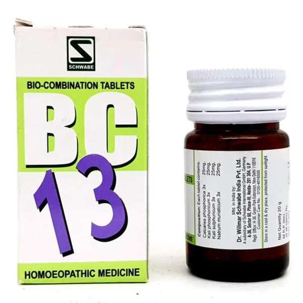 Dr.Willmar Schwabe Bio-Combination 13 (BC) Tablets, 20 gm