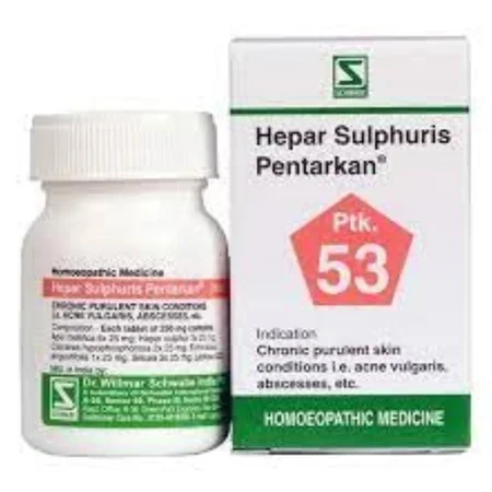 Dr.Willmar Schwabe Hepar Sulphuris Pentarkan Ptk.53 Tablets, 20 gm