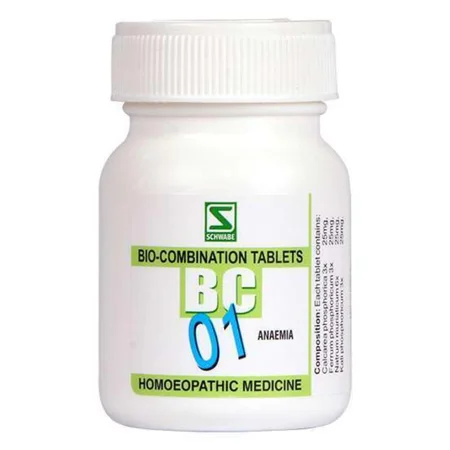 Dr.Willmar Schwabe Bio-Combination 01 (BC) Tablets, 20 gm