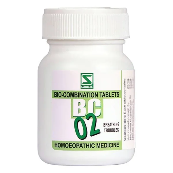 Dr.Willmar Schwabe Bio-Combination 02 (BC) Tablets, 20 gm