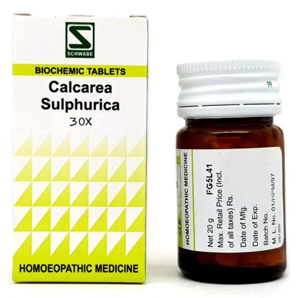 Dr.Willmar Schwabe Calcarea Sulphurica Biochemic 30X Tablets, 20 gm