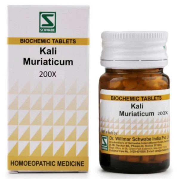 Dr.Willmar Schwabe Kali Muriaticum Biochemic 200X Tablets, 20 gm