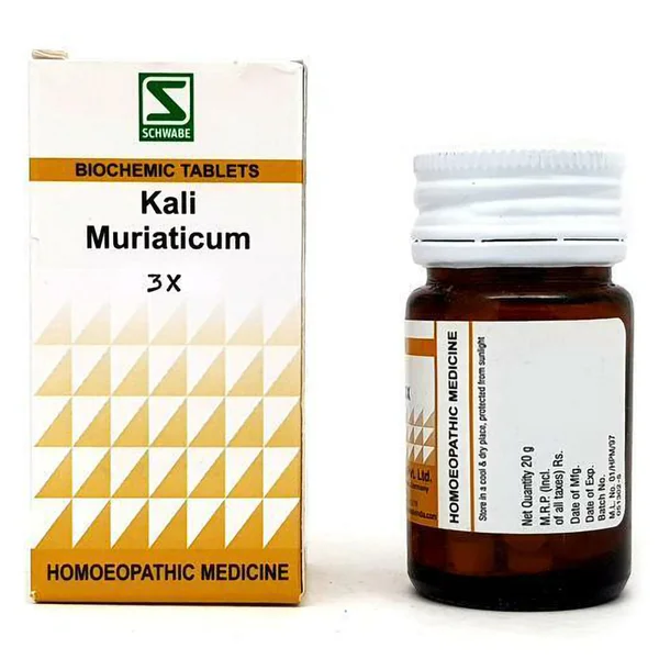 Dr.Willmar Schwabe Kali Muriaticum Biochemic 30X Tablets, 20 gm