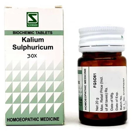 Dr.Willmar Schwabe Kali Sulphuricum Biochemic 30X Tablets, 20 gm