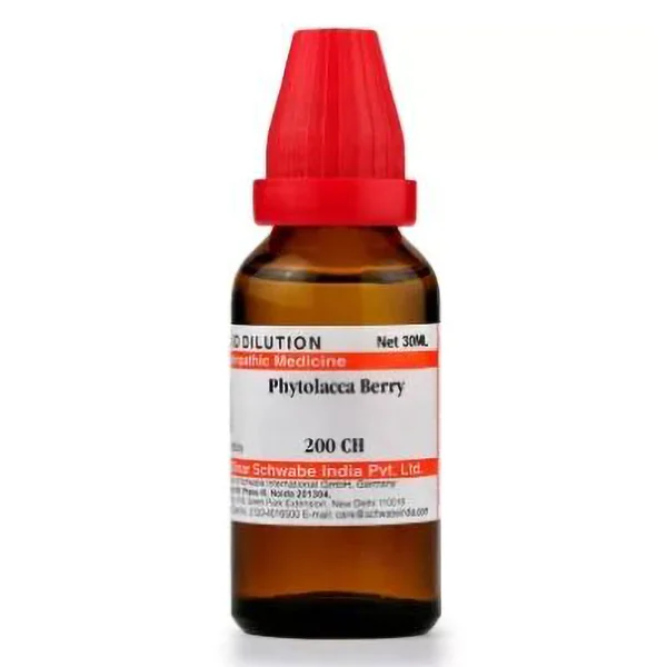 Dr.Willmar Schwabe Phytolacca Berry 200 CH Dilution, 30 ml