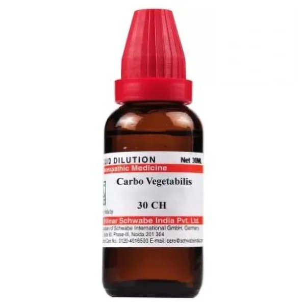 Dr.Willmar Schwabe Carbo Vegetabilis 30 CH Dilution, 30 ml
