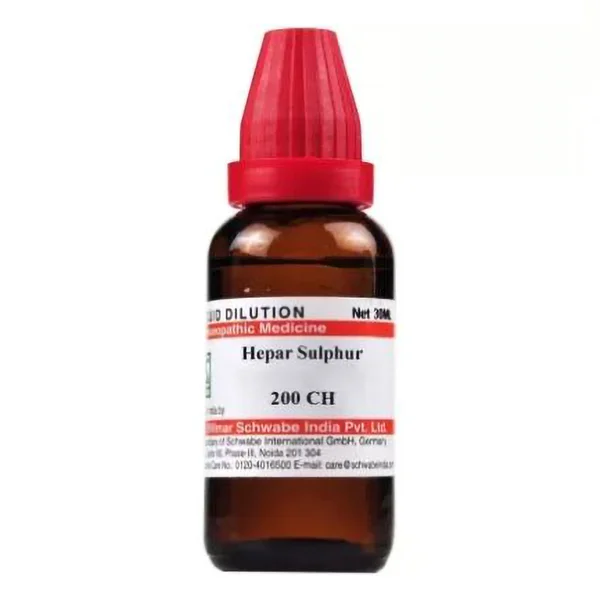 Dr.Willmar Schwabe Hepar Sulphur 200 CH Dilution, 30 ml