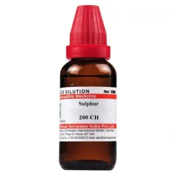Dr.Willmar Schwabe Sulphur 200 CH Dilution, 30 ml