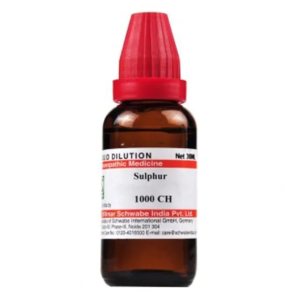 Dr.Willmar Schwabe Sulphur 1000 CH Dilution, 30 ml