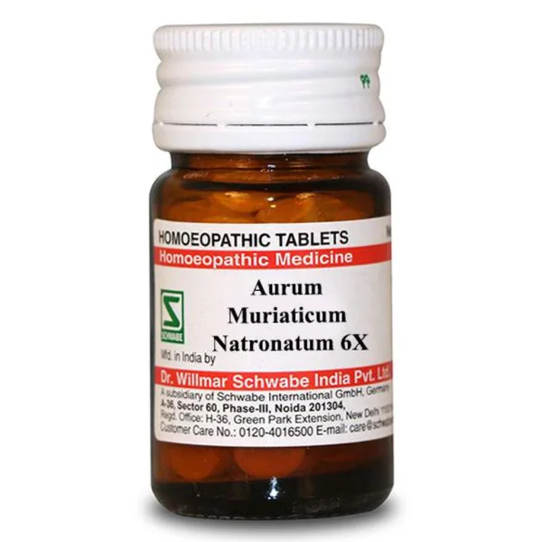 Dr.Willmar Schwabe Aurum Muriaticum Natronatum 6X Tablets, 20 gm