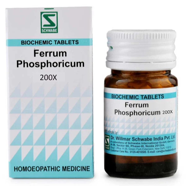 Dr.Willmar Schwabe Ferrum Phosphoricum Biochemic 200X Tablets, 20 gm