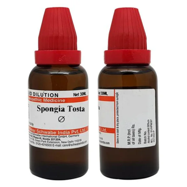 Dr.Willmar Schwabe Spongia Tosta Q Mother Tincture, 30 ml
