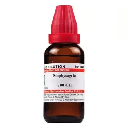 Dr.Willmar Schwabe Staphysagria 200 CH Dilution, 30 ml