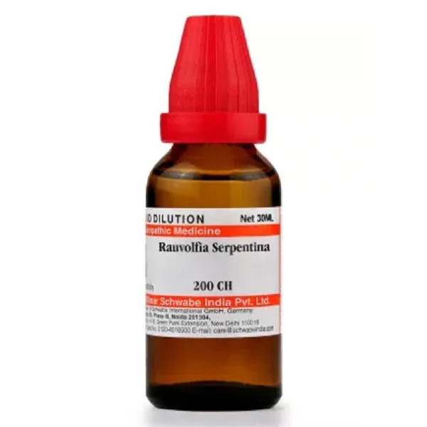 Dr.Willmar Schwabe Rauvolfia Serpentina 200 CH Dilution, 30 ml