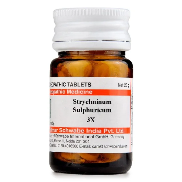 Dr.Willmar Schwabe Strychninum Sulphuricum 3X Tablets, 20 gm