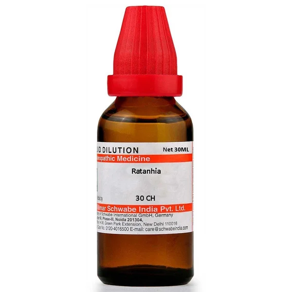 Dr.Willmar Schwabe Ratanhia 30 CH Dilution, 30 ml