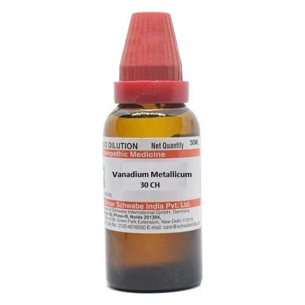 Dr.Willmar Schwabe Vanadium Metallicum 30 CH Dilution, 30 ml, Pack of 1