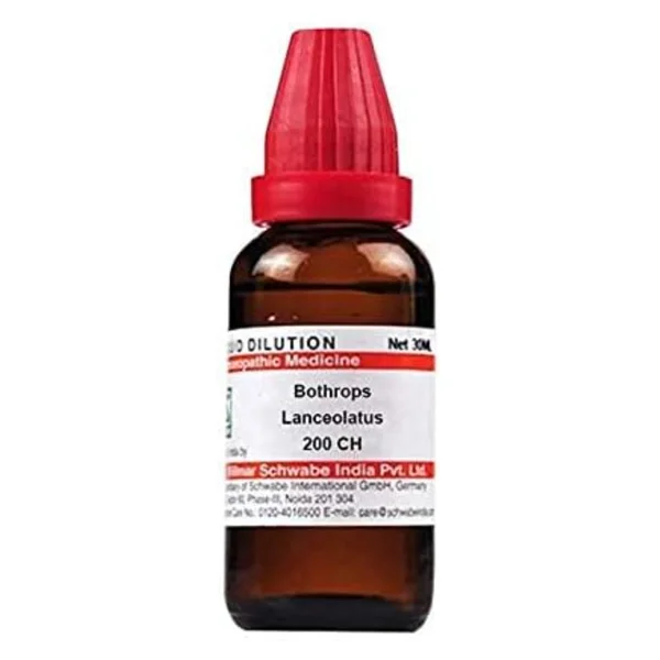 Dr.Willmar Schwabe Bothrops Lanceolatus 200 CH Dilution, 30 ml