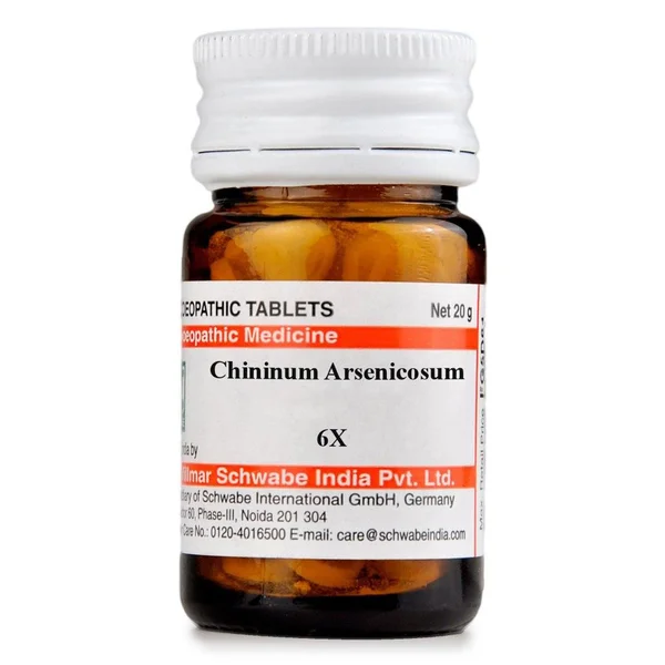 Dr.Willmar Schwabe Chininum Arsenicosum 6X Tablets, 20 gm