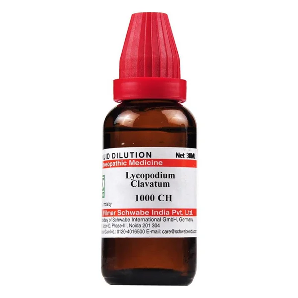 Dr.Willmar Schwabe Lycopodium Clavatum 1000 CH Dilution, 30 ml