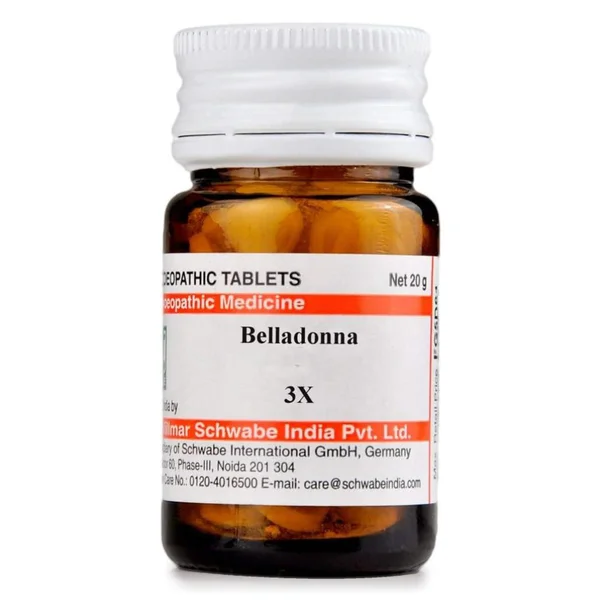 Dr.Willmar Schwabe Belladonna 3X Tablets, 20 gm