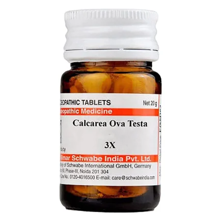 Dr.Willmar Schwabe Calcarea Ova Testa 3X Tablets, 20 gm