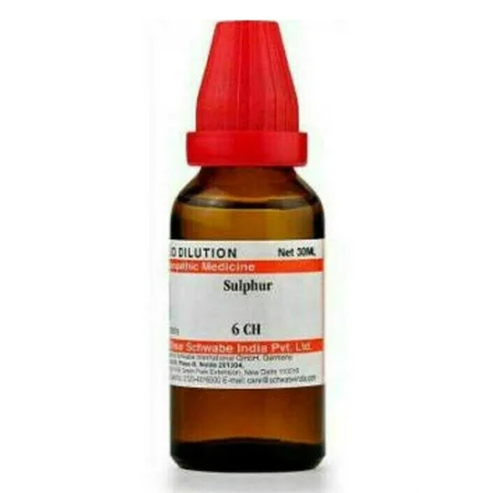 Dr.Willmar Schwabe Sulphur 6 CH Dilution, 30 ml