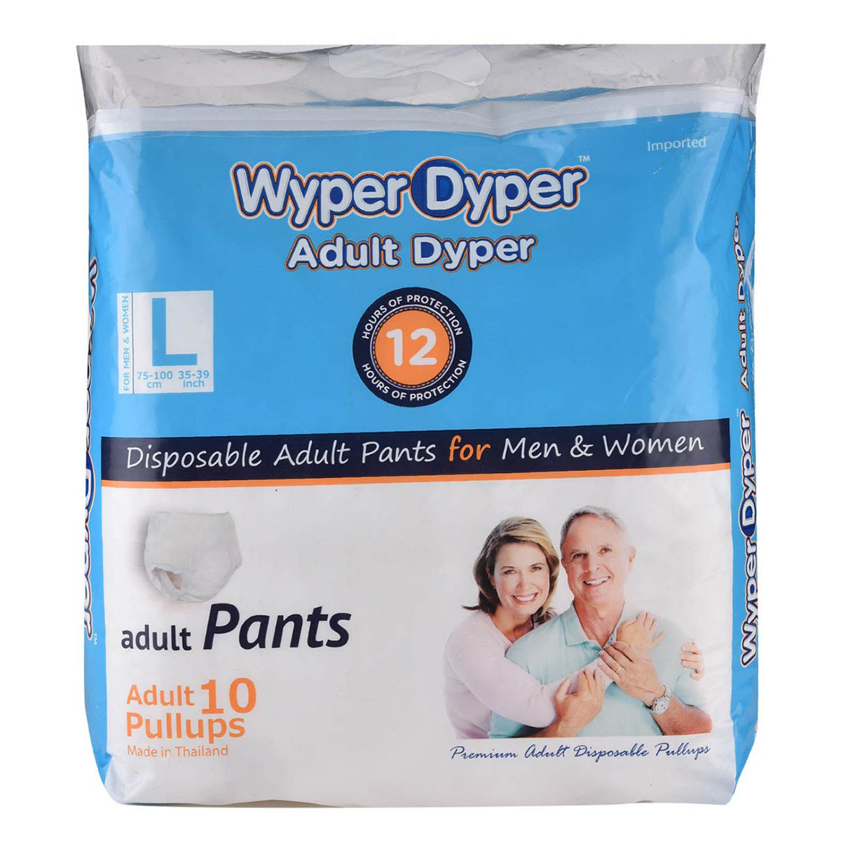 Buy Wyper Adult Diaper Pants Large, 10 Count Online