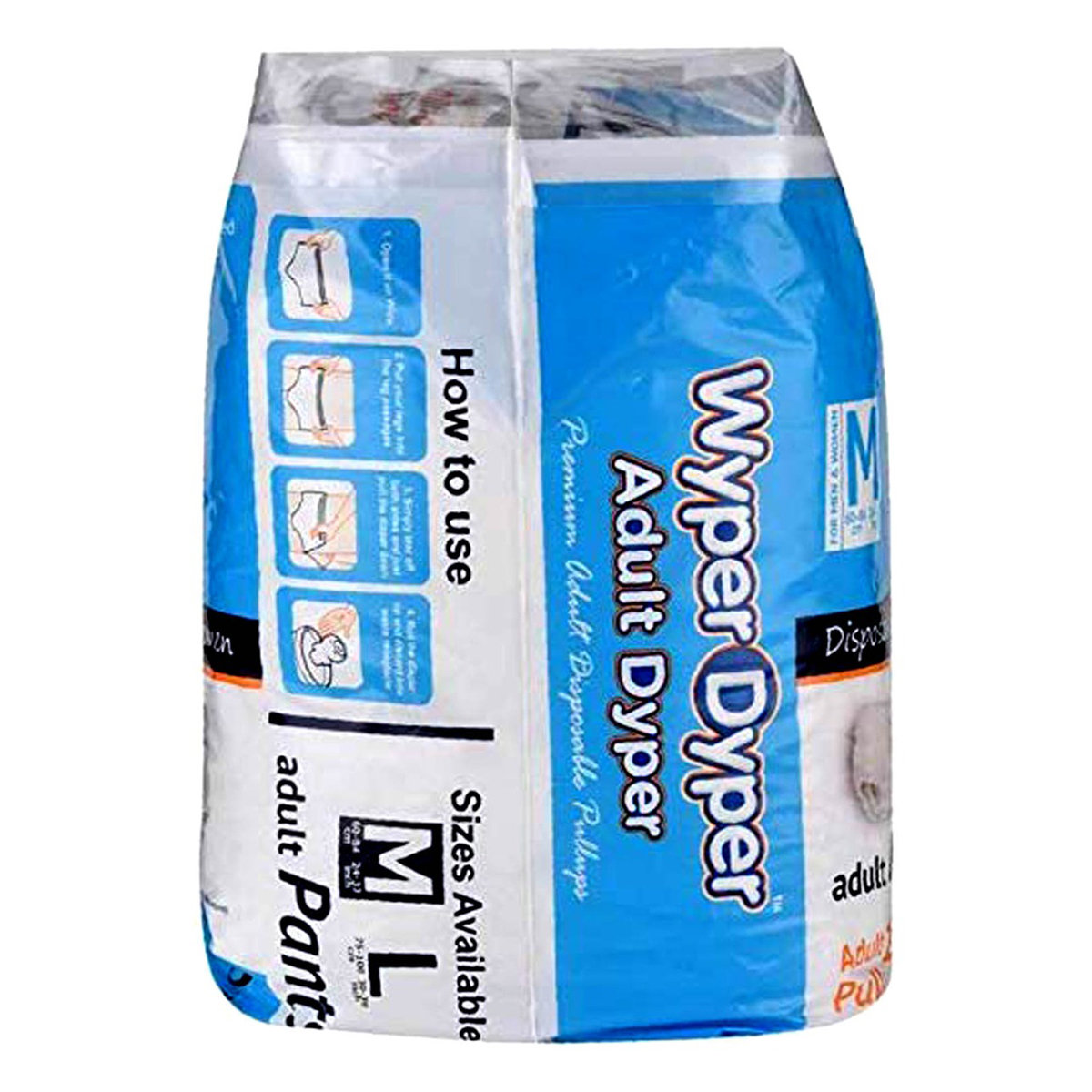 Wyper Adult Diaper Pants Large, 10 Count, Pack of 1 Wyper Adult Diaper Pants Large, 10 Count, Pack of 1